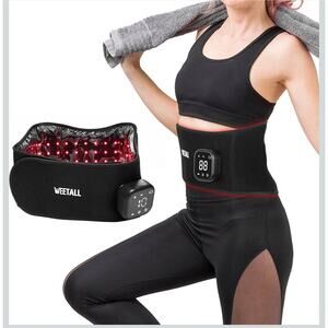 Cordless Red Light Therapy Belt: Portable Wireless Infrared Light Wrap Vibration